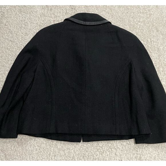 Vintage Monarch New York Women's Size Medium Imperial Twill Cropped Blazer Black - Picture 2 of 8